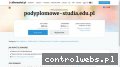 Screenshot strony www.podyplomowe-studia.edu.pl
