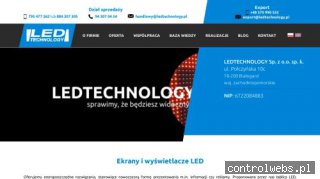 Wyświetlacze diodowe, reklamy led marki LEDTECHNOLOGY