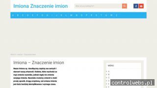 Znaczenie imion
