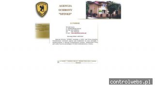 AGENCJA OCHRONY SFINKS ochrona osób