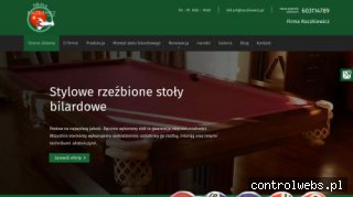RACZKIEWICZ Stoły bilardowe typu snooker