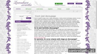 Lawendowa Serwetka papier do decoupage