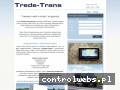 Screenshot strony www.trede-trans.pl