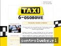 Screenshot strony www.taxiosobowebedzin.pl