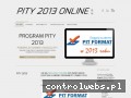Screenshot strony pity2013online.pl