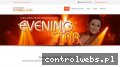 Screenshot strony www.zespoleveningstar.com.pl