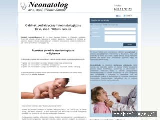 DR WITALIS JANUSZ - poradnia neonatologiczna