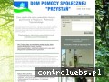 Screenshot strony www.domopiekirozprza.pl