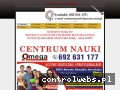 Screenshot strony www.centrum-nauki-omega-kursy.pl