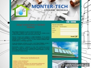 Monter-Tech montaż instalacji wodno-kanalizacyjnej