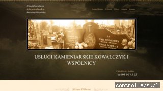 USŁUGI POGRZEBOWE I KAMIENIARSKIE Z I K KOWALCZYK organizacj