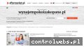 Screenshot strony www.wynajempokoizakopane.pl