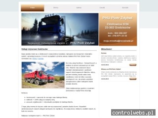 PHU PIOTR ZDYBEL rozładunek przewożonych materiałów