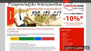 Przeprowadzki Warszawa cennik