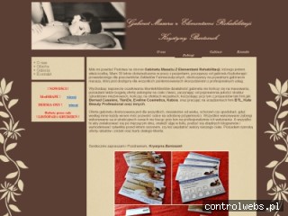 GABINET MASAŻU Z ELEMENTAMI REHABILITACJI elektrostymulacja