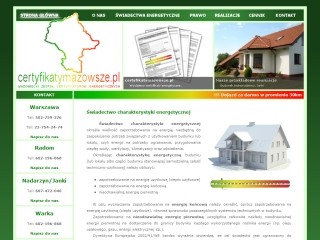Certyfikaty energetyczne Warszawa