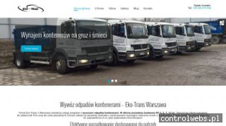 Kontenery na śmieci Warszawa - Eko-Trans Sp. z o.o.