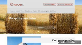 TERPLAST SP. Z O.O. przetwórstwo tworzyw sztucznych