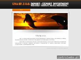 UNA Spółka z o.o. Import Export - una online