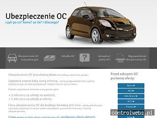 Ubezpieczenie OC, składki OC