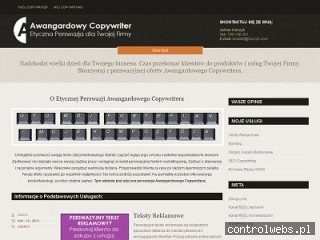 Hasło reklamowe - AwangardowyCopywriter.pl