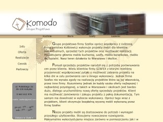Komodo meble kuchenne, projekty kuchni Warszawa