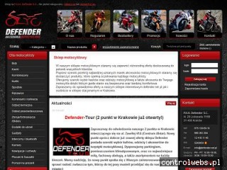 Akcesoria motocyklowe - sklep Defender.net.pl