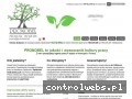 Screenshot strony pronobel.pl