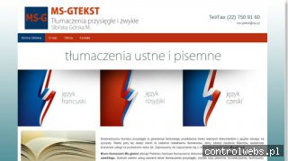 MS-Gtekst - tłumaczenia pisemne