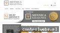 Screenshot strony www.mennicakrajowa.pl