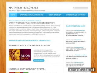 Najtanszy-kredyt.net - ranking dobrych kredytów bankowych
