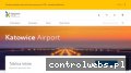Screenshot strony www.katowice-airport.com