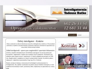 INTROLIGATORNIA BATKO oprawa dokumentów